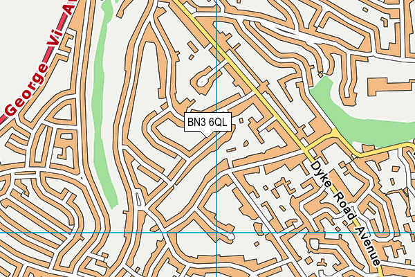 BN3 6QL map - OS VectorMap District (Ordnance Survey)