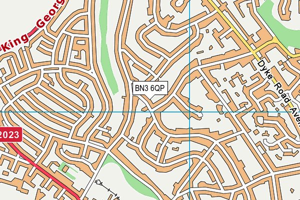 BN3 6QP map - OS VectorMap District (Ordnance Survey)
