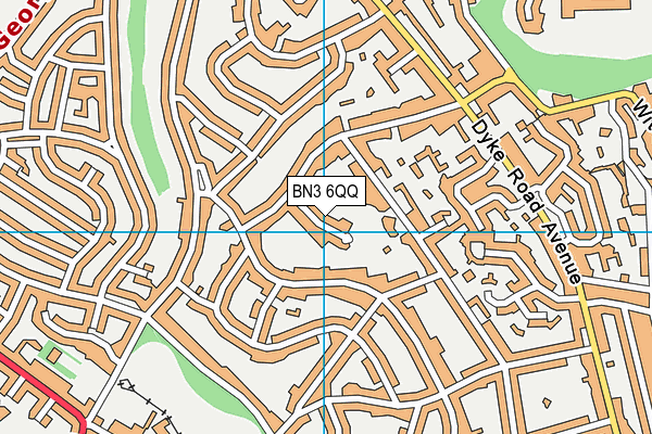 BN3 6QQ map - OS VectorMap District (Ordnance Survey)