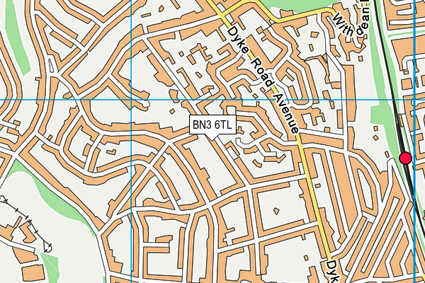BN3 6TL map - OS VectorMap District (Ordnance Survey)