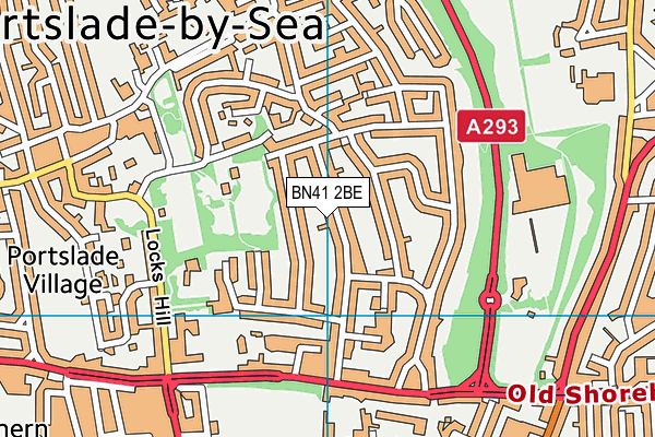 BN41 2BE map - OS VectorMap District (Ordnance Survey)
