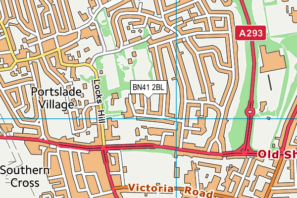 BN41 2BL map - OS VectorMap District (Ordnance Survey)