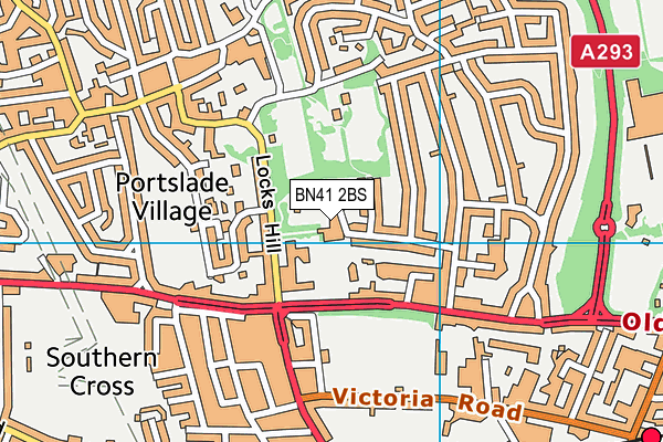 BN41 2BS map - OS VectorMap District (Ordnance Survey)