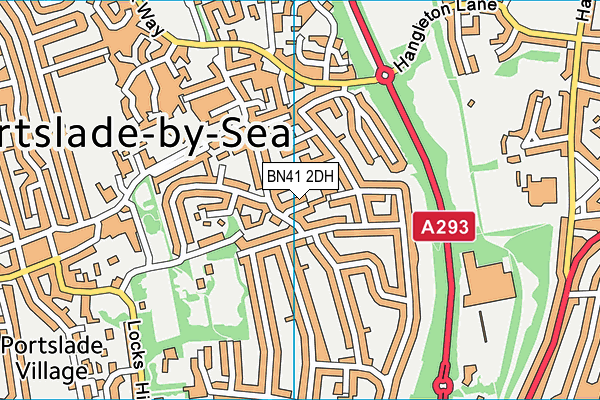 BN41 2DH map - OS VectorMap District (Ordnance Survey)