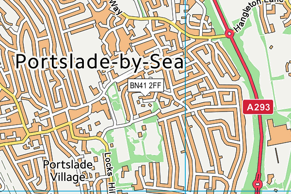 BN41 2FF map - OS VectorMap District (Ordnance Survey)