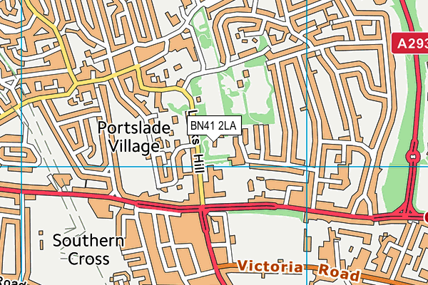 Brackenbury Primary School map (BN41 2LA) - OS VectorMap District (Ordnance Survey)