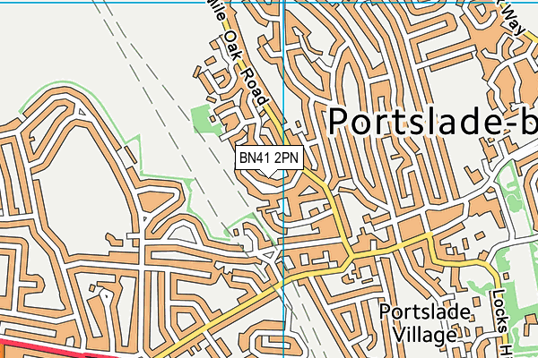 BN41 2PN map - OS VectorMap District (Ordnance Survey)