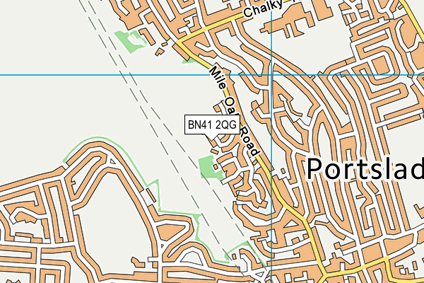 BN41 2QG map - OS VectorMap District (Ordnance Survey)