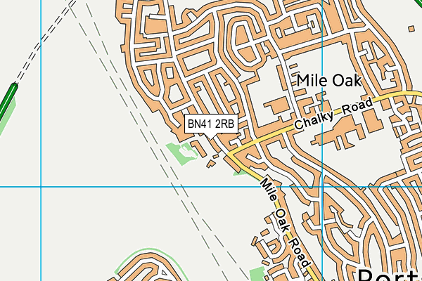 BN41 2RB map - OS VectorMap District (Ordnance Survey)