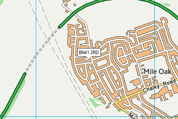 BN41 2RD map - OS VectorMap District (Ordnance Survey)