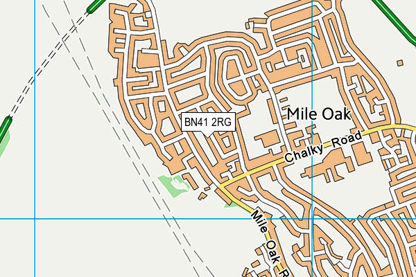 BN41 2RG map - OS VectorMap District (Ordnance Survey)