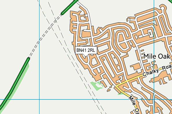 BN41 2RL map - OS VectorMap District (Ordnance Survey)