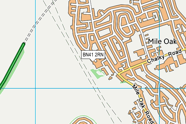BN41 2RN map - OS VectorMap District (Ordnance Survey)