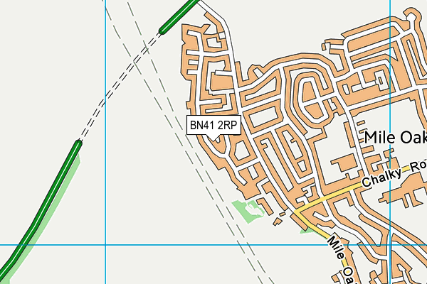 BN41 2RP map - OS VectorMap District (Ordnance Survey)