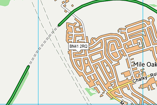 BN41 2RQ map - OS VectorMap District (Ordnance Survey)