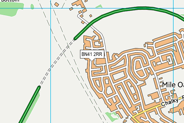 BN41 2RR map - OS VectorMap District (Ordnance Survey)