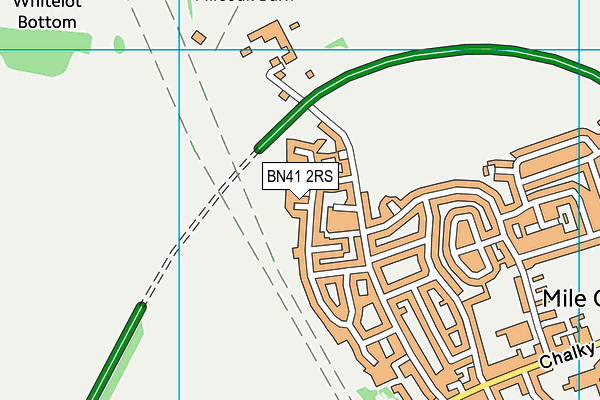 BN41 2RS map - OS VectorMap District (Ordnance Survey)