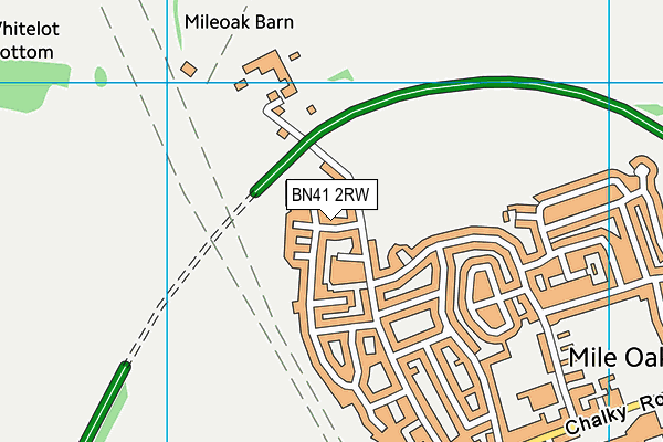 BN41 2RW map - OS VectorMap District (Ordnance Survey)
