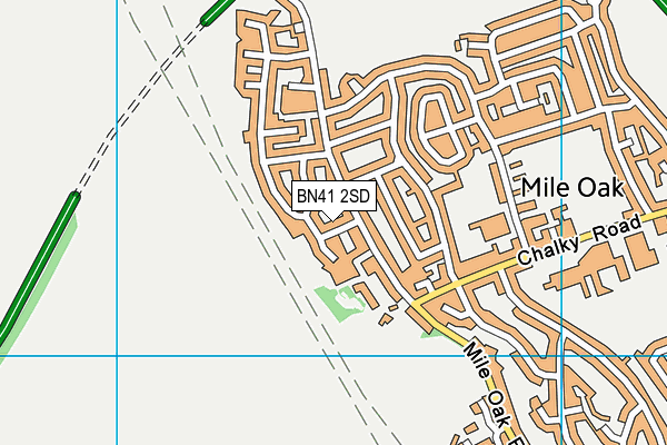 BN41 2SD map - OS VectorMap District (Ordnance Survey)