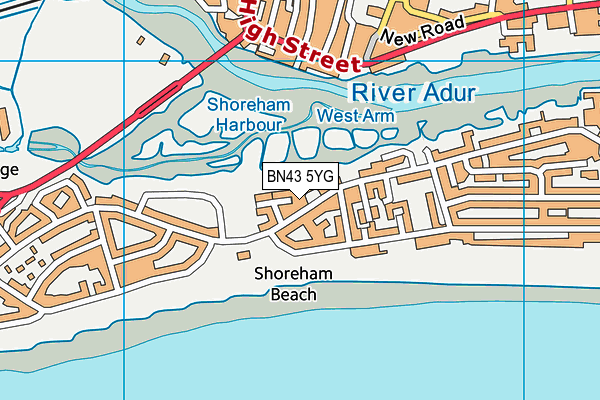 Map of RIVERBEACH (SHOREHAM) LIMITED at district scale