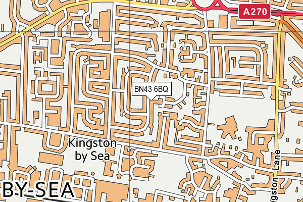 BN43 6BQ map - OS VectorMap District (Ordnance Survey)