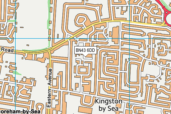BN43 6DD map - OS VectorMap District (Ordnance Survey)