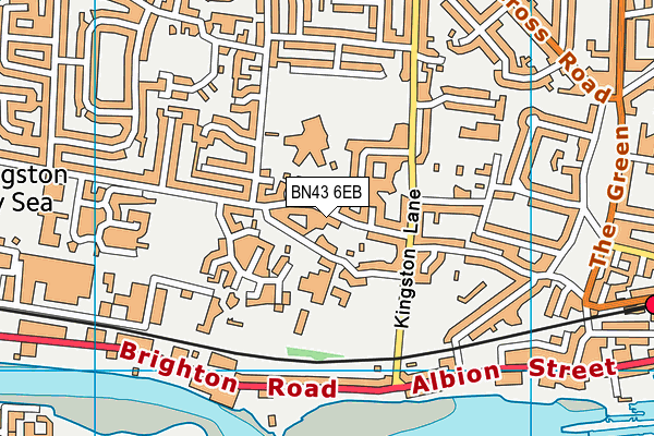 BN43 6EB map - OS VectorMap District (Ordnance Survey)