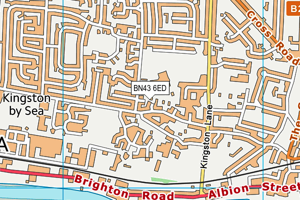 BN43 6ED map - OS VectorMap District (Ordnance Survey)