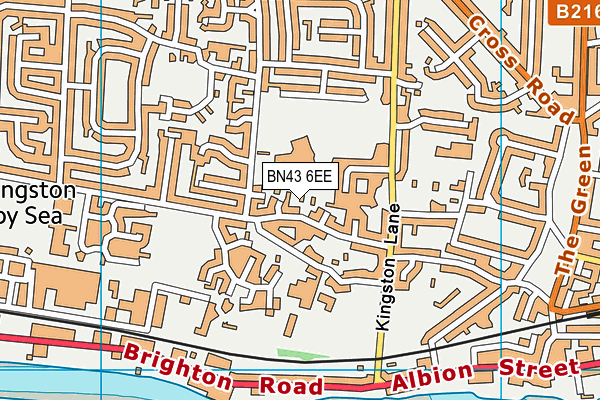 BN43 6EE map - OS VectorMap District (Ordnance Survey)