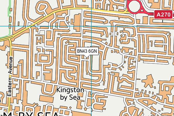 BN43 6GN map - OS VectorMap District (Ordnance Survey)