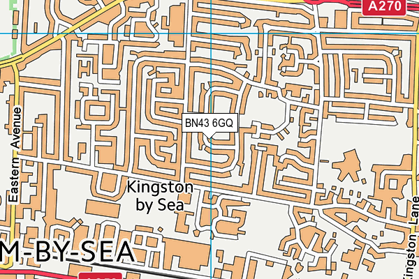 BN43 6GQ map - OS VectorMap District (Ordnance Survey)
