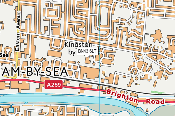 Shoreham Fc map (BN43 6LT) - OS VectorMap District (Ordnance Survey)