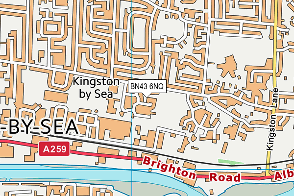 BN43 6NQ map - OS VectorMap District (Ordnance Survey)