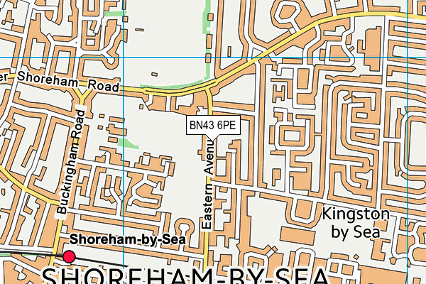 St Nicolas And St Mary C Of E Primary School map (BN43 6PE) - OS VectorMap District (Ordnance Survey)