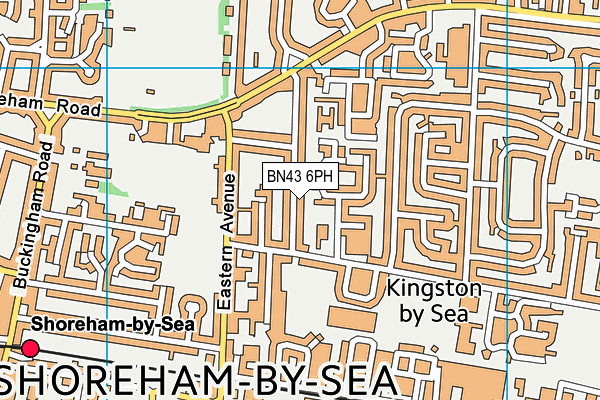 BN43 6PH map - OS VectorMap District (Ordnance Survey)