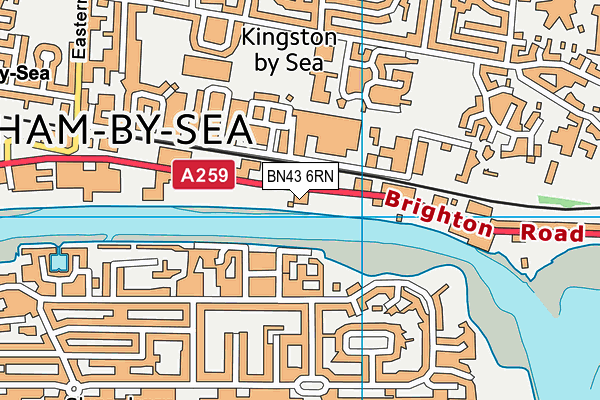 BN43 6RN map - OS VectorMap District (Ordnance Survey)