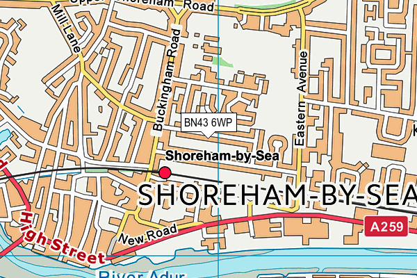 Map of SHOREHAM CATERS LIMITED at district scale
