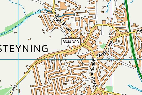 BN44 3GQ map - OS VectorMap District (Ordnance Survey)