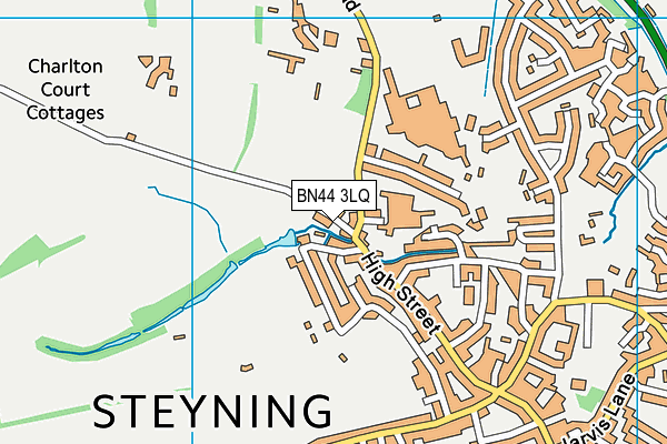BN44 3LQ map - OS VectorMap District (Ordnance Survey)