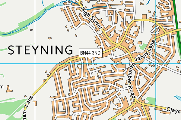 BN44 3ND map - OS VectorMap District (Ordnance Survey)