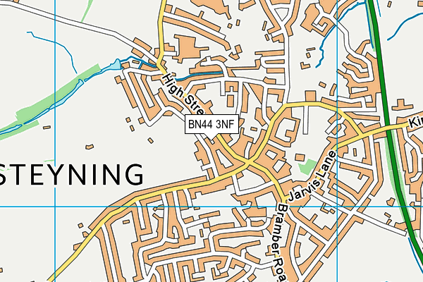 BN44 3NF map - OS VectorMap District (Ordnance Survey)
