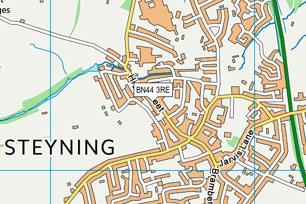 Map of STEYNING ANTIQUES LIMITED at district scale