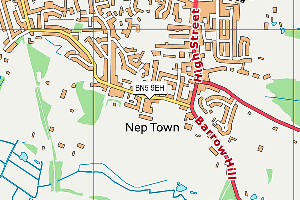 BN5 9EH map - OS VectorMap District (Ordnance Survey)