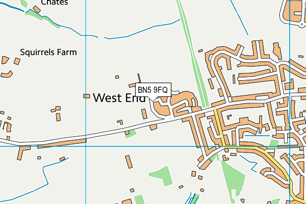 BN5 9FQ map - OS VectorMap District (Ordnance Survey)