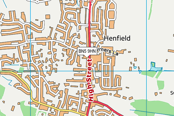 Map of HENFIELD KEBAB HOUSE LIMITED at district scale