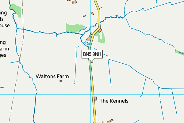 Spen Cama Memorial Ground map (BN5 9NH) - OS VectorMap District (Ordnance Survey)
