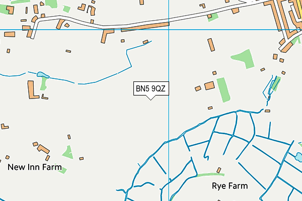 BN5 9QZ map - OS VectorMap District (Ordnance Survey)