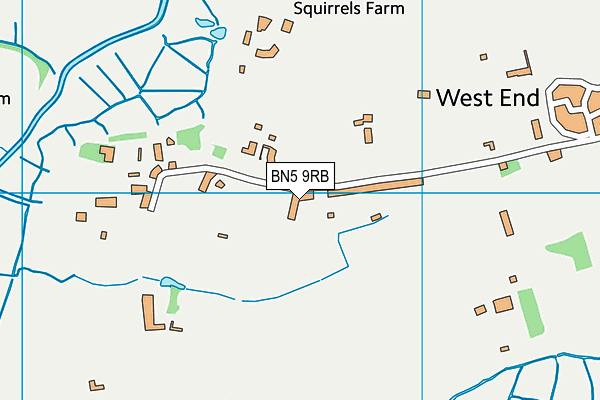 Map of WESTLANDS SERVICES LTD at district scale