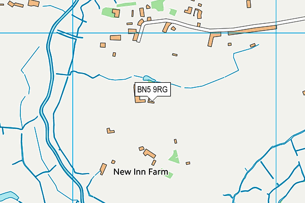 BN5 9RG map - OS VectorMap District (Ordnance Survey)