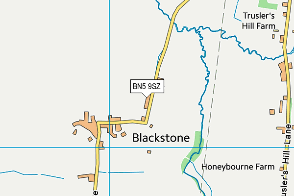 BN5 9SZ map - OS VectorMap District (Ordnance Survey)